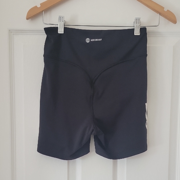 Adidas Black and White Athletic Shorts Size Small Booty Enhancing - Picture 5 of 8